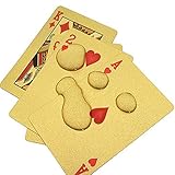 Poker 24k plastic waterproof Gold Playing Cards Poker Table Games