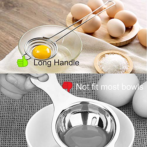 Egg Separator 2Pack Egg Yolk Separator Kitchen Tool White Yolk Filter