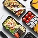 Japanese Insulated Containers Bento Box - All-In-One With Microwave Safe Leakproof Bento Lunch Box Stackable 2 Tier Lunch Box Containers with Utensils, Divider and Sealing Strap