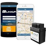 Linxup LPAAS1P1 OBD Vehicle Tracker with Month of Service, Car Tracker, Car GPS Device for Vehicle Tracking, Driving Alerts, Vehicle Maintenance