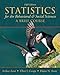 Statistics for The Behavioral and Social Sciences: A Brief Course