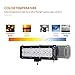 Auxbeam LED Light Bar 9 inch 54W Led Light Pods Off-Road Lights Flood Beam Driving Light for Vehicle Pickup Car SUV Truck with Mounting Brackets （Pack of 2）