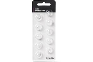 New - Oticon Open Bass miniFit Domes 8mm 10.0 Count