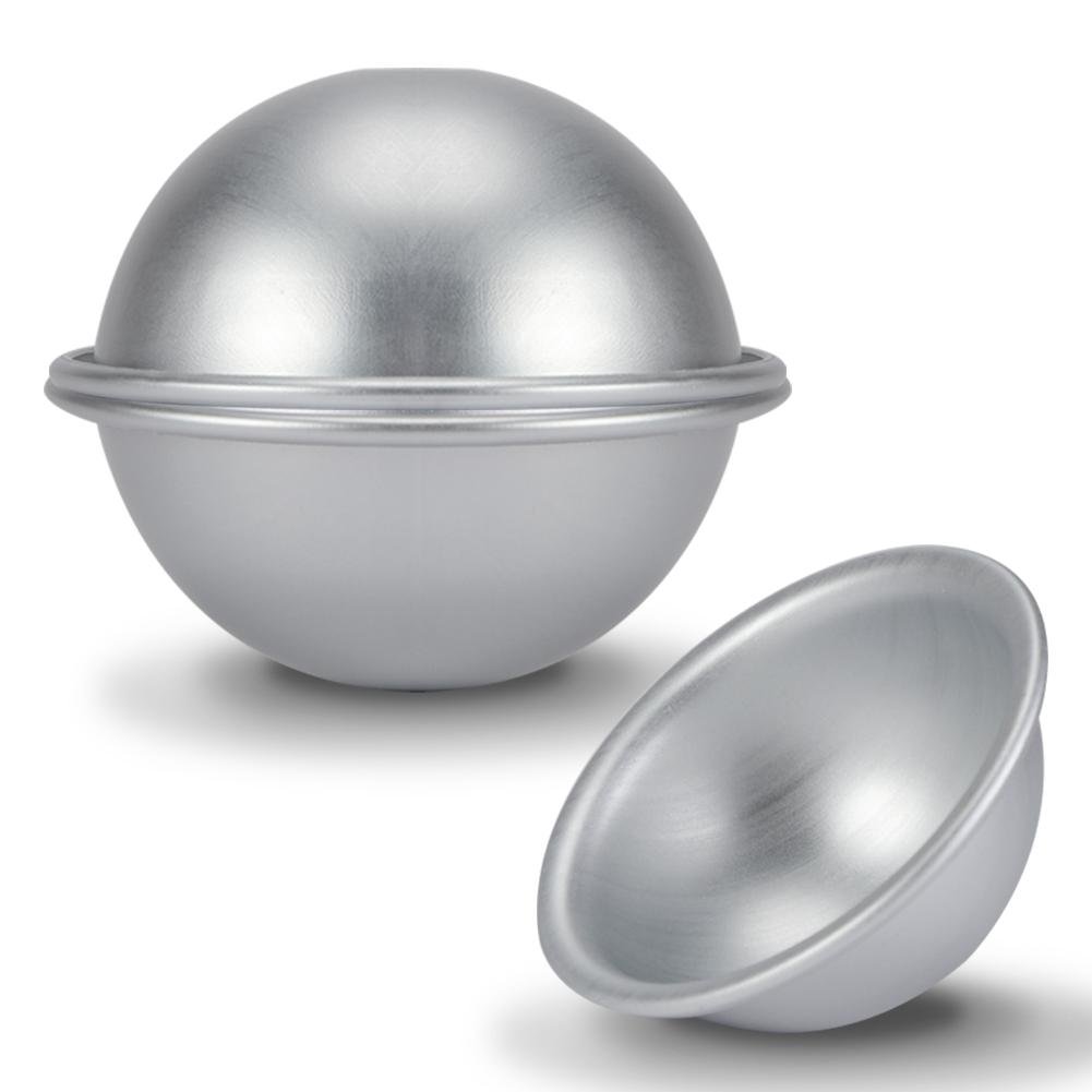 Omabeta 8cm Semicircle Cake Mold Aluminum Half Ball Cake Mould Hemisphere Cake Tin Cake Dessert Pudding Baking Mold Cake Pan for Baking Various Cakes