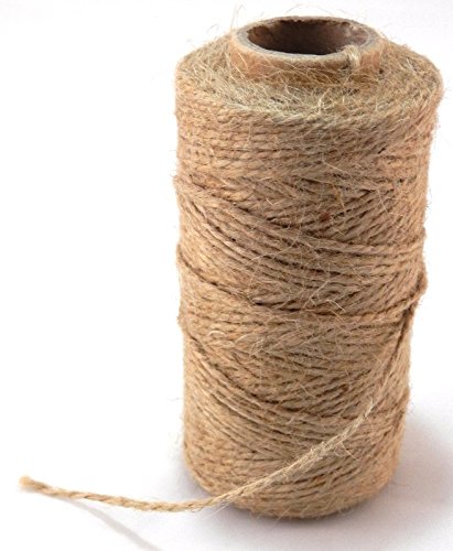 Natural Jute Twine Best Arts Crafts Gift Twine Christmas Twine Industrial Packing Materials Durable String for Gardening Applications 260 feet by PetriStor