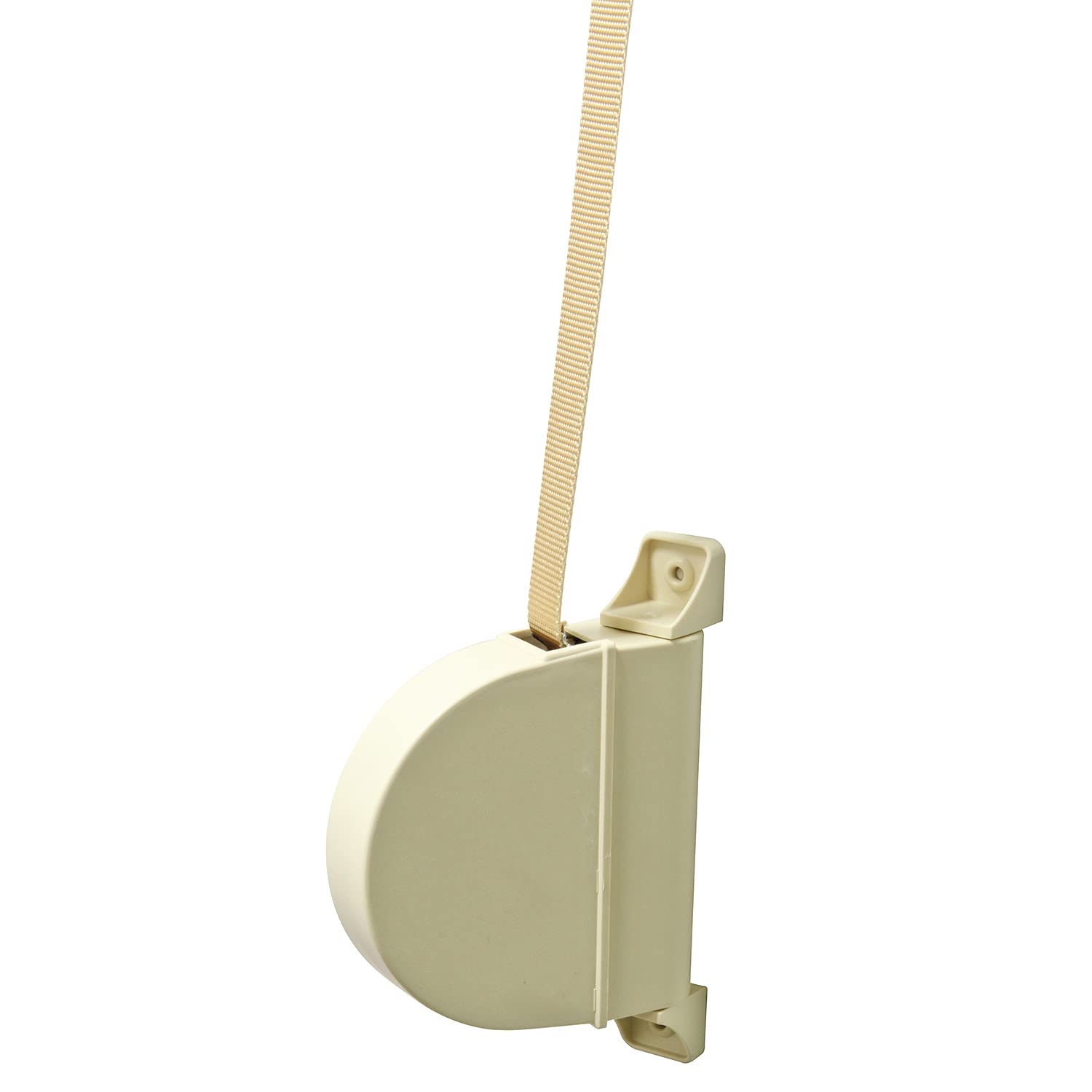 Amig - Surface-Mounted Belt Winder for Roller Shutters | Plastic Rewinder | With 20 mm Wide Black and White Mottled Webbing | White Housing | Dimensions: 3.5 x 17.4 x 12.5 cm