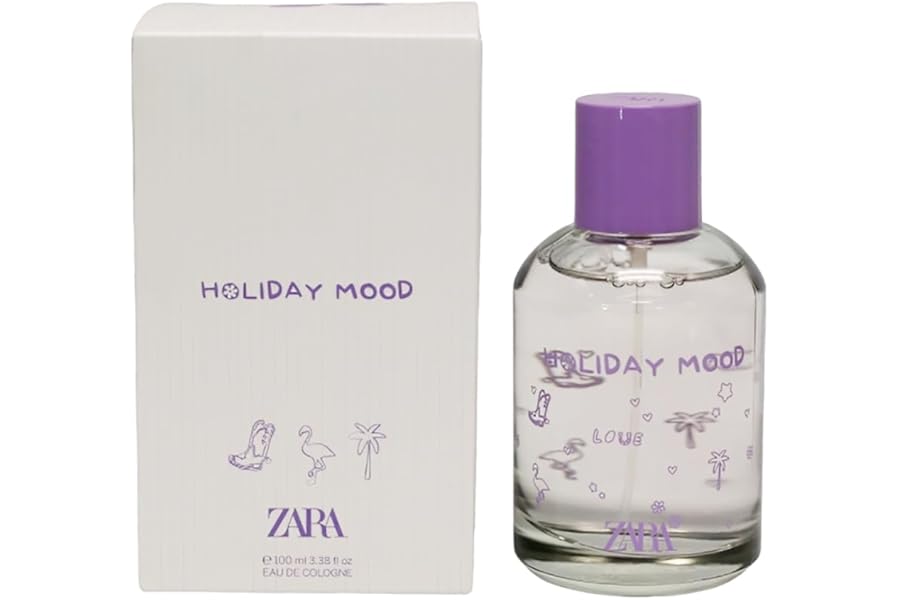 Zara Holiday Mood Perfume for Kids Elegant and Refreshing Fragrance Perfect for Daily Wear with Long-Lasting Freshness Eau De Cologne 100ml (3.4 fl. oz.)