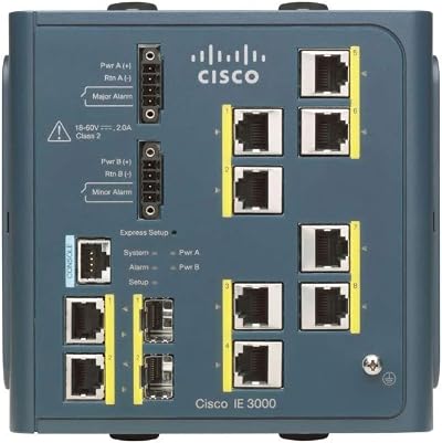 Cisco IE-3000-8TC-E Industrial Managed Layer 3 Ethernet Switch 8 Ports 16Gbps