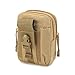 Multi-Purpose EDC Vape Pouch Bag, Vape Case,Tactical Bag Pouch, Military Nylon Utility Tactical Waist Pack Camping Hiking Pouch (Khaki)