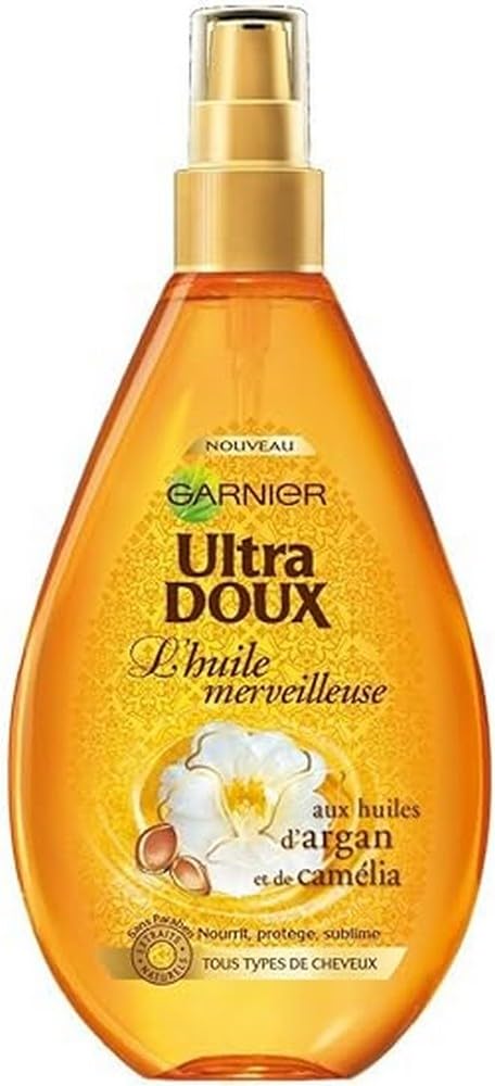 Garnier Ultra Soft Marvellous Oil with Argan and Camellia Oil, for Dry Hair