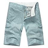 Men's Summer Casual Linen Cotton Classic Fat Front Shorts