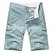 Men's Summer Casual Linen Cotton Classic Fat Front Shorts