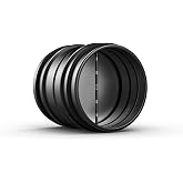 AC Infinity Backdraft Damper 4" One-Way Heavy-Duty Airflow Ducting Insert | Antidraft Duct Insert w/ Airtight Seal &amp; Spring-Loaded Aluminum Folding Blades for Ducting in Range Hoods and Bathroom Fans
