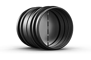 AC Infinity 4" Backdraft Damper, One-Way Airflow Ducting Insert with Spring-Loaded Folding Blades for 4” Ducting in Range Hoods and Bathrooms Fans