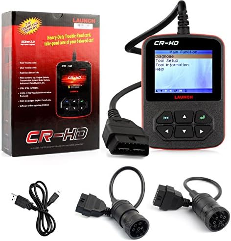 Launch X431 CR-HD Heavy Duty Truck Diesel Truck Code Reader Scanner for J1939 J1780 CAT ET Cummins Detroit DDL NAVISTAR
