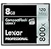 Lexar Professional 800x 8GB VPG-20 CompactFlash Card (Up to 120MB/s Read) w/Free Image Rescue 5 Software LCF8GBCRBNA800