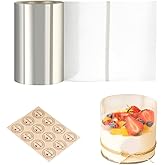 Cyimi Cake Collars 4 x 394inch, Acetate Cake Rolls, Transparent Mousse Cake Rolls Sheets, DIY Clear Collar Cake Strips for Ch
