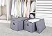 STORAGE MANIAC Storage Cubes, 11 Inch Collapsible Storage Bins with Handles, 6 Pack Fabric Foldable Bins for Organization, Durable Storage Bins for Closet, Shelves, Offices, Toys, Black Gray