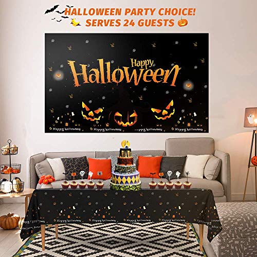 Halloween Paper Plates, Napkins, Tablecloth Haunted Home Decor