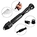 10 Twist Drill Bits DIY Precision Pin Vise Model Bit Set Mini Alloy Hand Drill For Mini Micro Hand Drilling Bit with 10 Twist Drills Rotary Tools