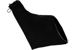 QINALO Black Dust Collection Bag for 255 Miter Saw - with Zipper and Adjustable Wired Bracket, Easy to Carry and Store (1 Pac