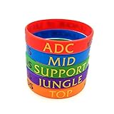 League of Legends Silicone Wristbands Colorful Rubber Unisex Bracelets Cosplay Fashion Accessories (5 Colors)