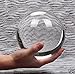 MerryNine Photograph Decoation Crystal Meditation Ball with A Redwood Resin Stand, K9 Crystal Sunshine Catchers Ball, Home Decoation Ornaments, Photography Accessory（110mm/4.33
