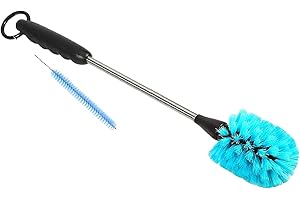 JOSANG Bottle Cleaning Brush, Bottle Brush, 15'' Long Handle Water Bottles Cleaner for Baby Bottles, Sports Bottles, Vase, Gl