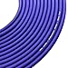 GLS Audio 25ft Mic Cable Patch Cords - XLR Male to XLR Female Purple Microphone Cables - 25' Balanced Mike Snake Cord - Purple