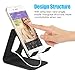 barsone Cell Phone Stand, Aluminium Phone Holder Mount Stand for Phones and Tablets 10 inches (Updated Black)