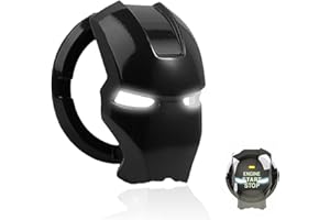 GENORMBRANDT Car Engine Start Stop Button Cover Push to Start Button Ignition Cover Anti-Scratch Universal Aluminum Alloy Button Decoration Stickers for Cars (Dark-Black)