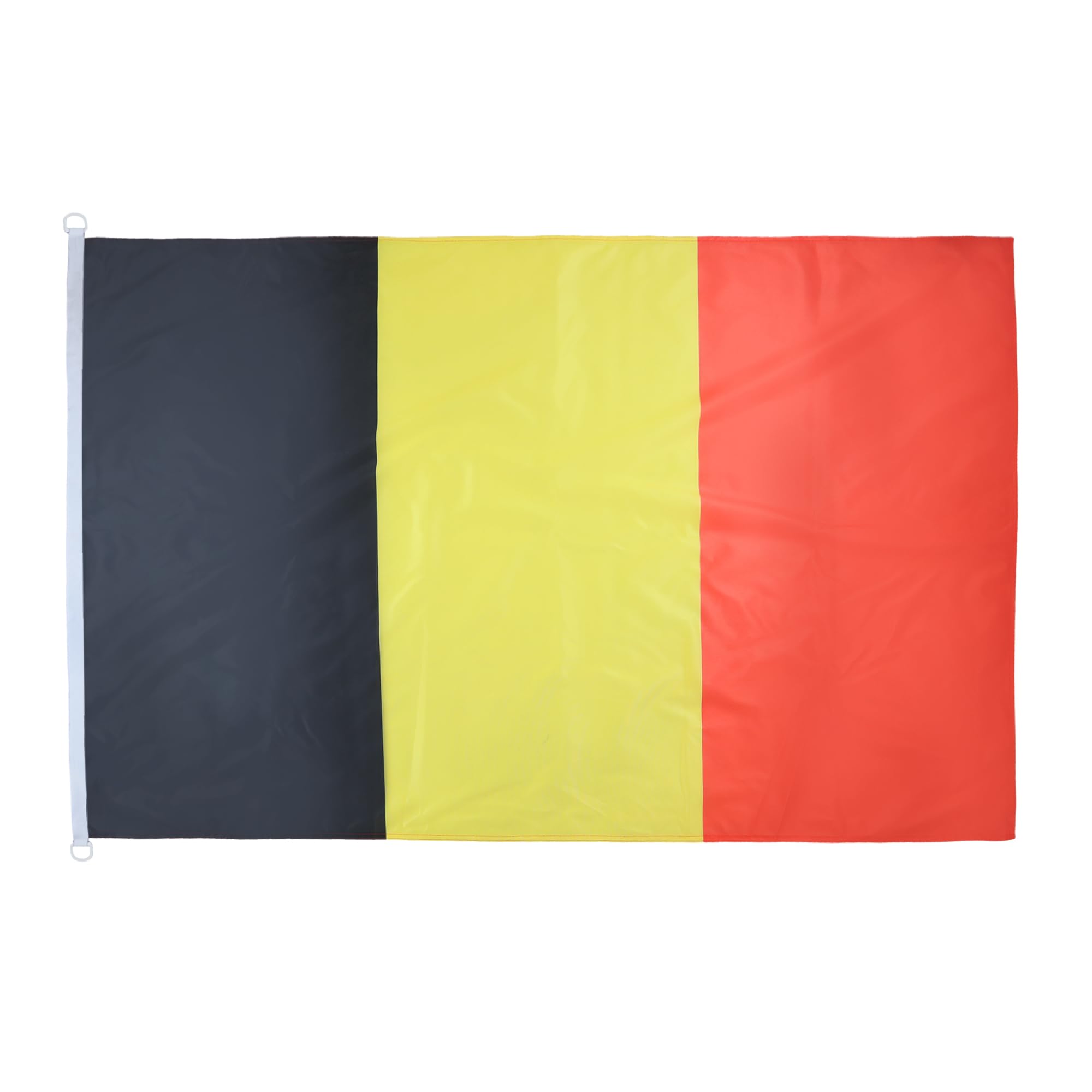 AZ FLAG - Belgium Flag - 3x5 Ft - External Use - Belgian Banner Knitted Polyester with Two Plastic Rings - Fade Resistant - Vivid Colors - 3' x 5' Feet - 150x90 Cm