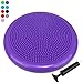 Trideer Inflated Stability Wobble Cushion with Pump, Extra Thick Core Balance Disc, KIDS Wiggle Seat, Sensory Cushion for Elementary School Chair (Office & Home & Classroom) (34cm Purple)
