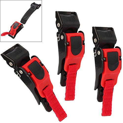Simply Silver Helmet Chin Strap - 3x Motorcycle Bike Helmet Chin Strap Speed Sewing Clip Quick Release Buckle