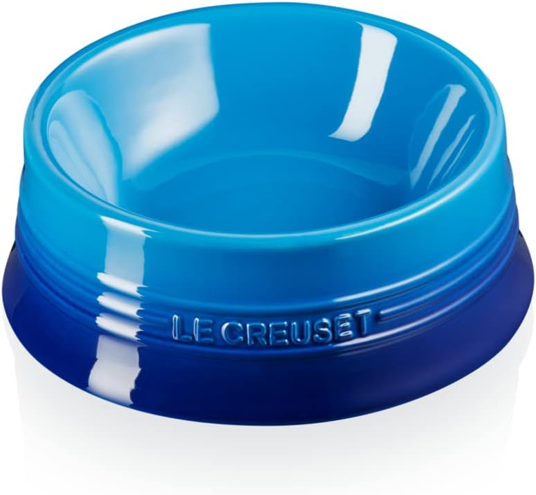 Le Creuset Stoneware Pet Bowl Large Azure 0.85 L Dishwasher Safe
