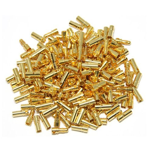 Hobbypower 3.5mm Gold Bullet Connector Battery ESC Plug (Pack of 50 Pairs)+Hobbypower Strap