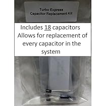 Turbo Express Capacitor Repair Kit; Fix no power, sound or video; Dim Video