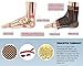 Thx4 Copper Infused Compression Ankle Brace,Silicone Ankle Sleeve Support, Pain Relief from Plantar Fasciitis, Achilles Tendonitis- Reduce Foot Swelling & Prevent Ankle Injuries - (Single)