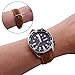Ritche Leather Strap Replacement Watch Bands Straps 20mm-Brown