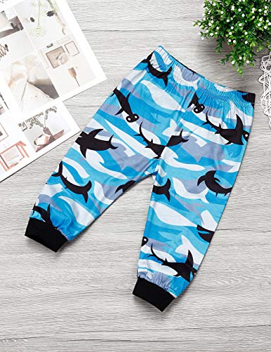 Toddler Baby Boy Shark Clothes Cotton Tops + Pants Autumn Winter Outfits Set(3-4T)