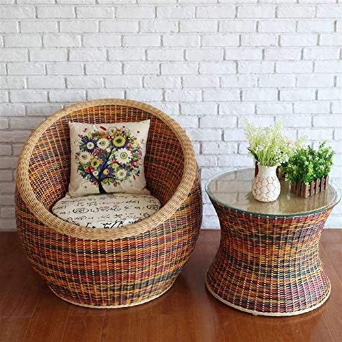 Outdoor Wicker Chair Three Piece Combination Casual Dining Table And Chairs Balcony Living Room Leisure Garden Rattan Chair Home Furniture Size A B Amazon Ae