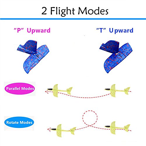 LOFEE Boy Toy for 6 7 8 Year Old, Foam Airplane Toy for Boy 4-9 Year Old Gift for Boy Age 4 5 6 Throwing Glider Model for 3-12 Year Old Green