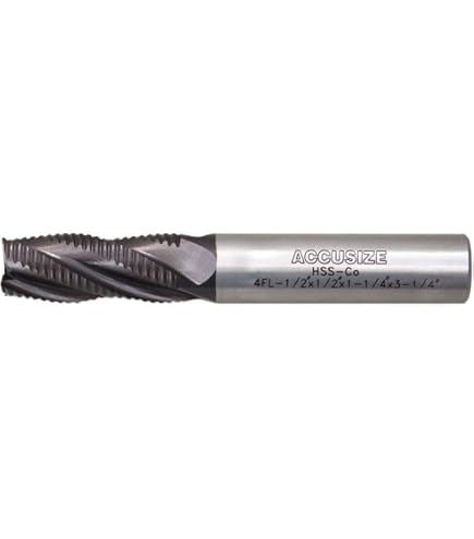 YG-1 Extra Long HSS Square End Mill - 0.5" Cutting Diameter, 2 Flutes, 42° Helix, 10.5" OAL, For Aluminum & Non-Ferrous