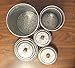 Well Pack Box Galvanized Canisters Farmhouse Rustic Metal Set 3 Flour Sugar Container Canister Kitchen Double Copper Band