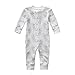 Owlivia Organic Cotton Baby Boy Girl Zip up Sleep N Play, Footless, Long Sleeve(12-18 Months, Leopard)