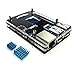 Aluminum Case Enclosure with Dual Active Cooling Fan Black for Raspberry Pi 3 B+ (PMMA Case)