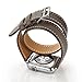 valkit Compatible with Apple Watch Band 38mm 40mm 42mm 44mm, Double Tour Replacement Genuine Leather Strap Women Men Wristband for Apple Watch Series SE/6/5/4/3/2/1,Brownness