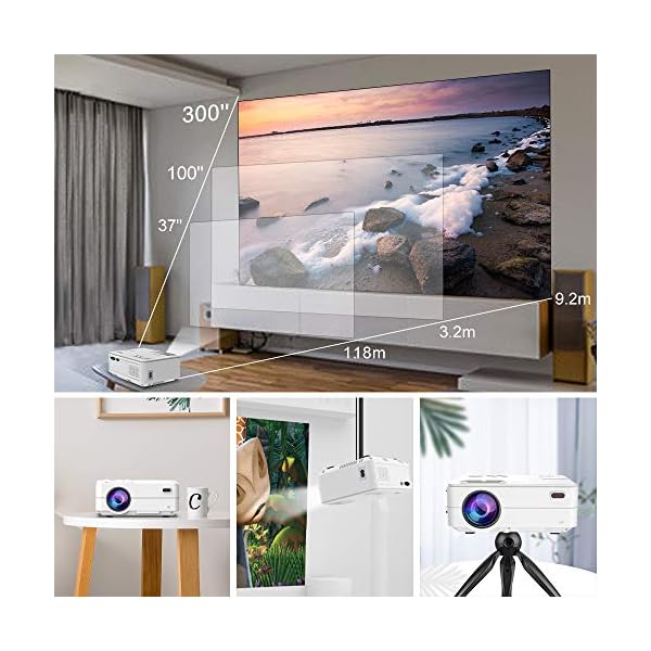 【2023 Upgraded】Artlii Mini Projector, 5G Wireless WiFi Bluetooth Projector, Outdoor Portable Video Projector 1080P Supported with Keystone Correction (Enjoy2) - Image 7