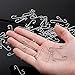 Tatuo 201 Pieces Christmas Ornament Hooks Ornament Hangers Xmas Metal Wire Hooks with Storage Box for Christmas Tree Decoration (Silver)