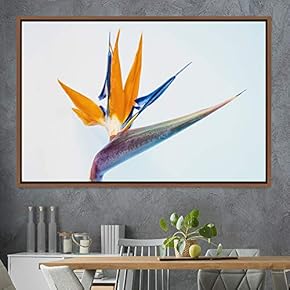 signwin Framed Canvas Wall Art Bright Flowers Closeup...